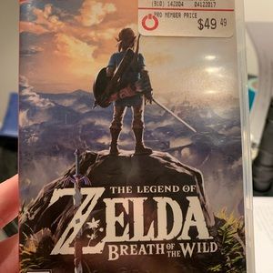 Legend of Zelda: Breath of the wild. Nintendo Switch video game.